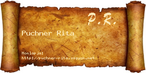 Puchner Rita névjegykártya